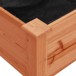 Berkfield Planter With Liner Brown 71X37X76 Cm Solid Wood Fir - thumbnail 7