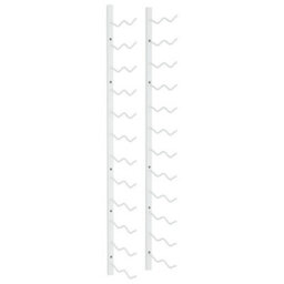 Vidaxl Wall Mounted Wine Rack For 24 Bottles White Iron - thumbnail 2