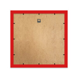 "11X11"" Red Picture Frame - 11X11"" Square Frame With 10X10"" Mount For 11X11""/10X10"" Pictures Moderrn Style Thin Edge, 1 Pack" - thumbnail 3