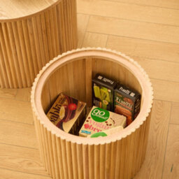 Nordlys Set Of 2 Round Coffee Tables In Solid Wood With Storage Classic Style Living Room - thumbnail 5