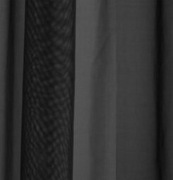 "Enhanced Living Sheer Black Plain Woven Voile Slot Top Curtain Panel Pair (57X48"") 145X122Cm" - thumbnail 3
