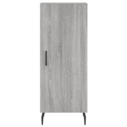 Berkfield Highboard Grey Sonoma 34.5X34X180 Cm Engineered Wood - thumbnail 8