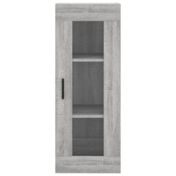Berkfield Highboard Grey Sonoma 34.5X34X180 Cm Engineered Wood - thumbnail 6