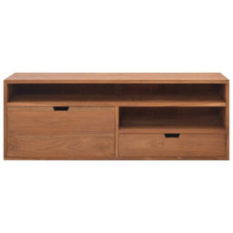 Berkfield Tv Cabinet 110X30X40 Cm Solid Teak Wood - thumbnail 2