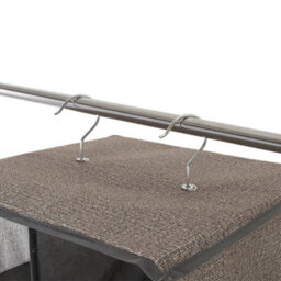 Thehotsale Grey 10-Tier 20 Compartments Non-Woven Hanging Shoe Storage Organiser For Wardrobe Shoe Rack - thumbnail 4