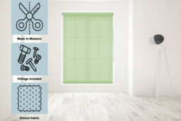 Caecus Blinds Made To Measure Straight Edge Daylight  Roller Blind Lime Green 060Cm