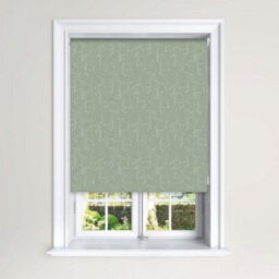 Lister Cartwright Ditsy Meadow Blackout Roller Blinds Easy Fit Child Safety -Ditsy Meadow Sage, 120 X 140 Cm