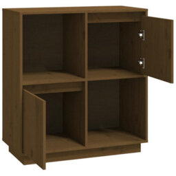 Berkfield Sideboard Honey Brown 74X35X80 Cm Solid Wood Pine - thumbnail 5