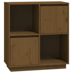 Berkfield Sideboard Honey Brown 74X35X80 Cm Solid Wood Pine - thumbnail 2