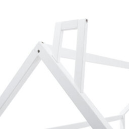 Living And Home White Pine Wood House Toddler Children Bed Frame With Fence And Roof W 1990mm Weight Capacity 100 Kg - thumbnail 6