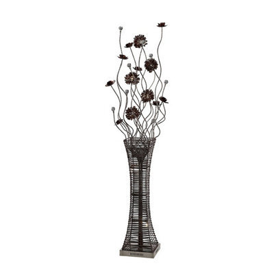 Luminosa Lighting Luminosa (Dh) Majella Floor Lamp 7 Light G4 Polished Chrome/coffee/crystal, Not Led/cfl Compatible - image 1