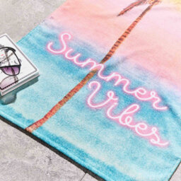 Sassy B Sasssy B Summer Vibes Bright 100% Cotton Beach Towel - thumbnail 2