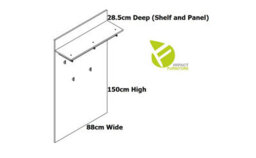 Impact Furniture Shoe And Coat Storage Hallway Furniture Set Cabinet Seat Bench With Wall Hooks Panel Oak And White Gloss Led Lights Alameda - thumbnail 9