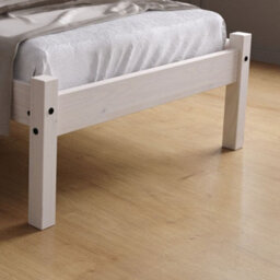 Rio White Washed Wooden Bed Frame - 4Ft Small Double - thumbnail 5