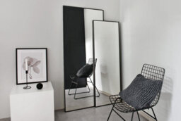 Nielsen Arlott Aluminium Rectangular Wall Mirror, Black Oak, 50 X 150Cm - thumbnail 3