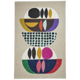Multicoloured Luxurious Modern Abstract Wool Rug For Bedroom & Living Room-150Cm X 230Cm - thumbnail 2
