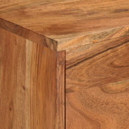 Walplus Tv Cabinet Honey Brown And Grey 110X30X50 Cm Solid Wood Acacia - thumbnail 6