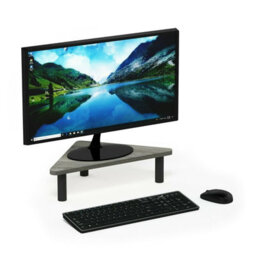 Walplus Furinno Turn-N-Tube No Tools 3-Tier Tv Stands With Classic Tubes, French Oak Grey/black - thumbnail 3
