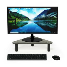 Walplus Furinno Turn-N-Tube No Tools 3-Tier Tv Stands With Classic Tubes, French Oak Grey/black - thumbnail 2