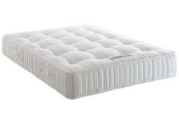 Divan Base Direct Dura Beds Balmoral Damask 1000 Pocket Sprung Divan Bed Set 4Ft Small Double 4 Drawers- Wool Clay - thumbnail 3