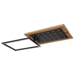 Luminosa Lighting Luminosa Jimbo Integrated Led Semi Flush Ceiling Light Matt Black Led 3000K - thumbnail 2