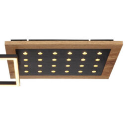 Luminosa Lighting Luminosa Jimbo Integrated Led Semi Flush Ceiling Light Matt Black Led 3000K - thumbnail 5
