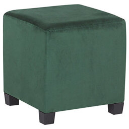 Beliani Armchair Sandset With Footstool Velvet Dark Green - thumbnail 8