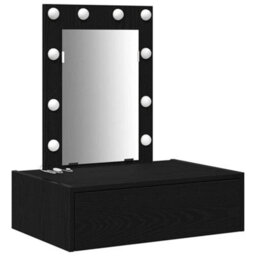 Walplus Dressing Table Black 60 X 40 X 70 Cm Engineered Wood - thumbnail 2