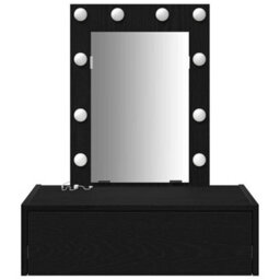 Walplus Dressing Table Black 60 X 40 X 70 Cm Engineered Wood - thumbnail 5
