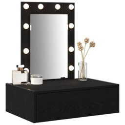 Walplus Dressing Table Black 60 X 40 X 70 Cm Engineered Wood - thumbnail 3