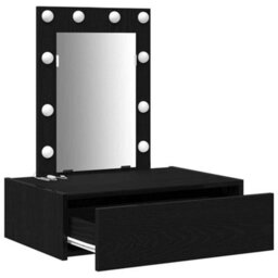 Walplus Dressing Table Black 60 X 40 X 70 Cm Engineered Wood - thumbnail 4