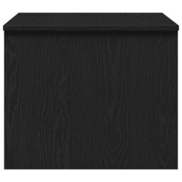 Berkfield Black Oak Coffee Table - 80 X 50.5 X 41.5 Cm, Made From Engineered Wood - thumbnail 7