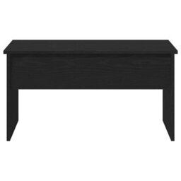 Berkfield Black Oak Coffee Table - 80 X 50.5 X 41.5 Cm, Made From Engineered Wood - thumbnail 6