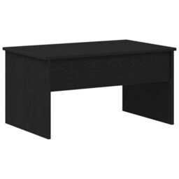 Berkfield Black Oak Coffee Table - 80 X 50.5 X 41.5 Cm, Made From Engineered Wood - thumbnail 8