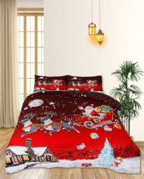 TheWhiteWater Limited Christmas Greeting Duvet Set 3D Print Polycotton Bedding Set - thumbnail 4