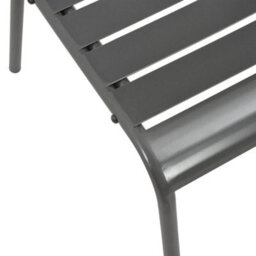 Berkfield Stackable Garden Chair Set 5 Pcs Anthracite Powder-Coated Steel - thumbnail 8