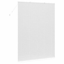 Berkfield Window Blind With Curtains Manual White Aluminium - thumbnail 7