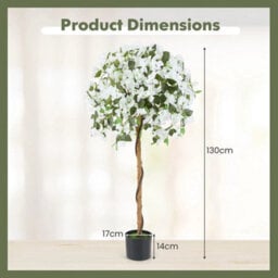130Cm Artificial Azalea Tree Faux Silk - thumbnail 2