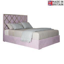 Tammy Upholstered Soft Velvet Metal Bed Frame - Pink - thumbnail 6