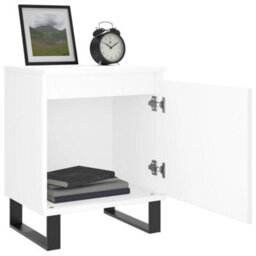 Berkfield Elegant Bedside Cabinets 2 Pcs White 40X30X50 Cm Engineered Wood - thumbnail 4