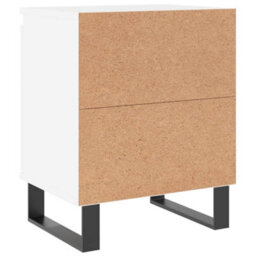 Berkfield Elegant Bedside Cabinets 2 Pcs White 40X30X50 Cm Engineered Wood - thumbnail 8