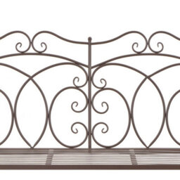 Berkfield Functional Garden Bench 104 Cm Iron Antique Brown - thumbnail 4