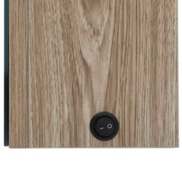 Vidaxl Led Bathroom Mirror Cabinet 89X14X62 Cm Oak - thumbnail 6