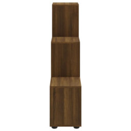 Berkfield Staircase Bookcase Brown Oak 107 Cm Engineered Wood - thumbnail 5