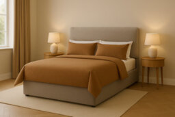 Home Treats King Size Grey Upholstered Ottoman Storage Bed Frame Pillow Padded Headboard Design - thumbnail 7