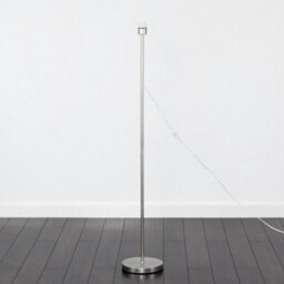 Valuelights Modern Standard Floor Lamp Base In Brushed Chrome Metal Finish - thumbnail 2