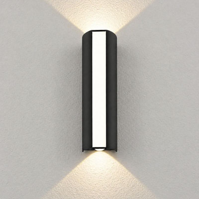Shopnbits Black Outdoor Wall Light Up & Down 10W Ip66 Waterproof Led Wall Lamp Light Modern Garden Exterior Lighting