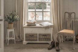 Statement Furniture Florence Storage Bench With 2 Drawers And 2 Baskets - White - thumbnail 6