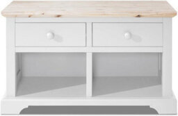 Statement Furniture Florence Storage Bench With 2 Drawers And 2 Baskets - White - thumbnail 5