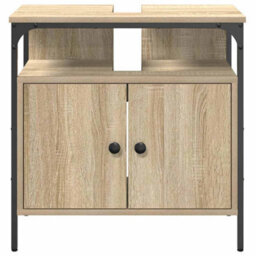 Walplus Bathroom Sink Cabinet Beige 60 X 30 X 60 Cm Engineered Wood - thumbnail 5